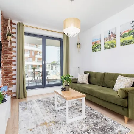 Wislane Tarasy Lux Cracow By Renters Prestige Lägenhet *