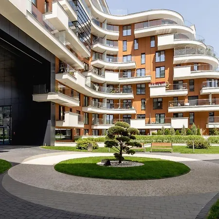 Wislane Tarasy Lux Cracow By Renters Prestige Lägenhet *