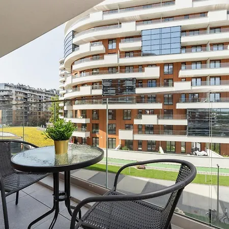 شقة Wislane Tarasy Lux Cracow By Renters Prestige *